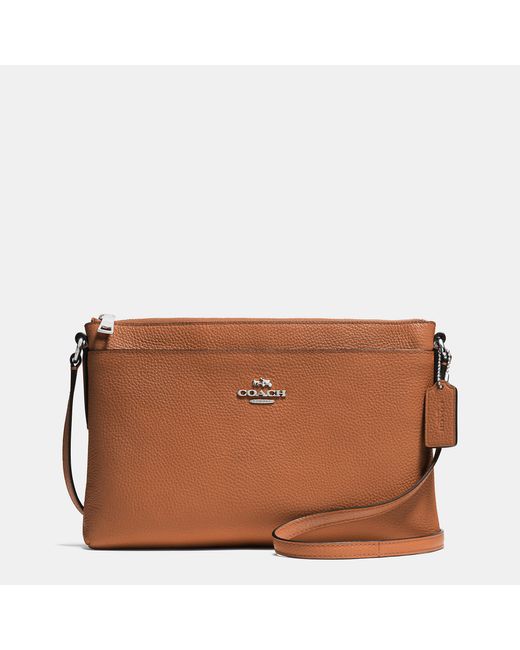 Coach polished pebble journal crossbody sale